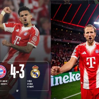 Bayern Muenchen Melaju semifinal Usai Taklukkan Real Madrid 4-3
