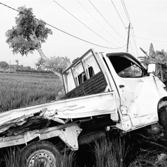 Pelajar Tewas, Usai Ngebut Hantam Pick Up