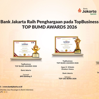 Konsisten Lanjutkan Transformasi, Bank Jakarta Raih TOP BUMD Awards 2026