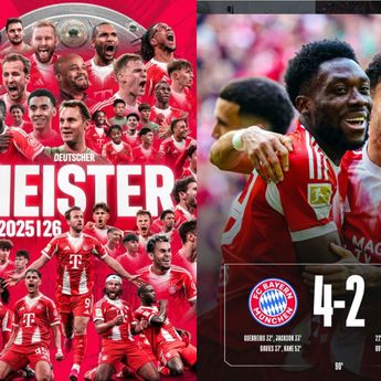 Kalahkan Stuttgart 4-2, Bayern Muenchen Juara Bundesliga 2025/26