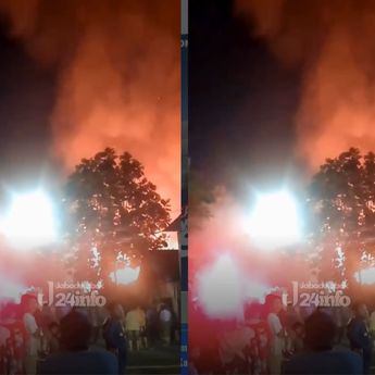 Kebakaran Hantam Pabrik Kayu di Penggilingan