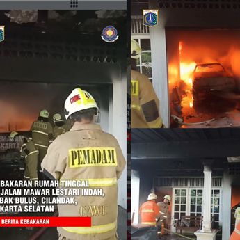 Rumah Mewah di Lebak Bulus Kebakaran Hebat