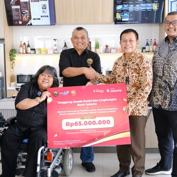 Bank Jakarta Salurkan Bantuan  Untuk Sahabat Disabilitas Binaan YaSDI