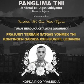 Panglima TNI Berduka Kopda Rico Gugur: Prajurit Terbaik Bangsa