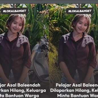 Pelajar SMK Asal Baleendah Dilaporkan Hilang, Terakhir Pakai Baju Tidur