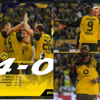 Dortmund Mantap di Peringkat Dua Usai Bungkam Freiburg 4-0
