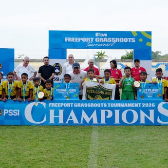 Ratusan Anak-anak Antusias Ikuti  Freeport Grassroots Tournament 2026 di Gresik