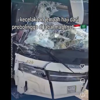Bus Jemaah Haji RI Kecelakaan di Jabal Magnet