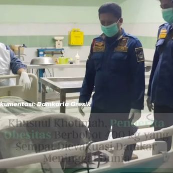 Wanita Obesitas 400 Kg Akhirnya Meninggal Dunia, Kembali Dievakuasi Damkar
