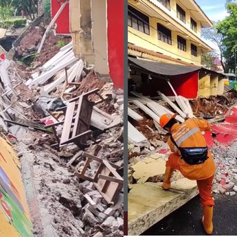 Tembok Sekolah SDN Tebet Barat 08 Rubuh, Tak Ada Korban Jiwa