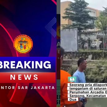 Tim SAR: Jasad Pria Tenggelam di Saluran Air Arcadia Gading Serpong Ditemukan