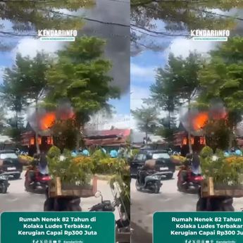 VIDEO: Rumah Milik Nenek 82 Tahun Ludes Terbakar