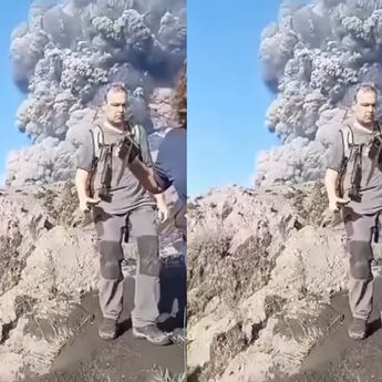 Rekaman Detik-detik 2 WNA Tewas dalam Peristiwa Erupsi Gunung Dukono
