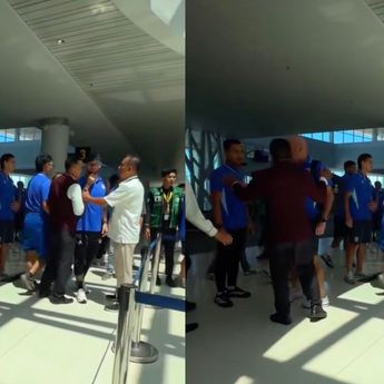 Cekcok Oknum Suporter Persija dengan Pemain Persib Terjadi di Bandara