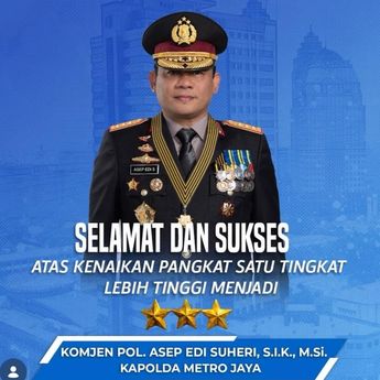 Polda Metro Dipimpin Jenderal Bintang 3, Asep Edi Naik Pangkat jadi Komjen