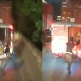 Aksi Nekat Pencurian Paket dalam Mobil Box di Jalan Marunda Cilincing