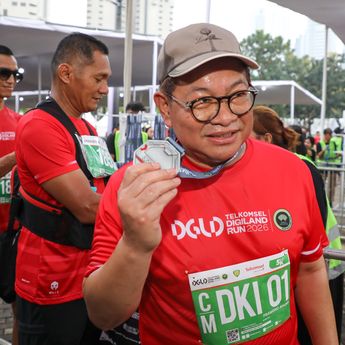 Pramono Ikut Lari di GBK, Dukung Jakarta Jadi Destinasi Sport Tourism