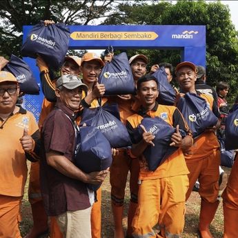 Momentum Hari Kebangkitan Nasional, Bank Mandiri Perkuat Kepedulian Sosial lewat Penyaluran 28.000 Paket Sembako