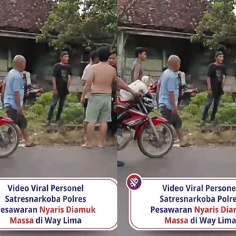 VIDEO: Polisi Nyaris Jadi Sasaran Amukan Massa di Lampung