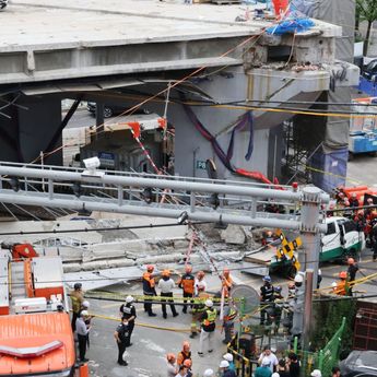 Jembatan Layang di Seoul Ambruk saat Dibongkar, 3 Orang Tewas
