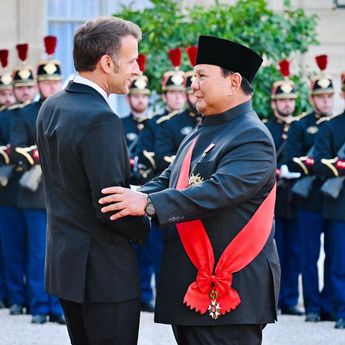 Prabowo Hadiri Jamuan Santap Malam Kenegaraan di Istana &Eacute;lys&eacute;e Paris