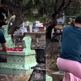 Justin Hubner Ziarah ke Makam Ibunda Jennifer Coppen, Minta Restu Jelang Pernikahan
