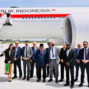 Sebelum Tinggalkan Paris, Prabowo Abadikan Momen Hangat Bersama Pengawal Prancis