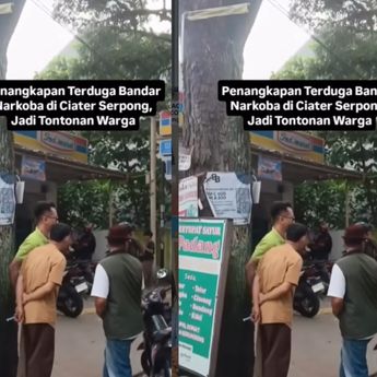 VIDEO: Penangkapan Terduga Bandar Narkoba di Ciater Serpong Jadi Perhatian Warga