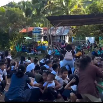 VIDEO: Gempa Berkekuatan M 7,8 Bikin Guru Murid di Filipina Histeris