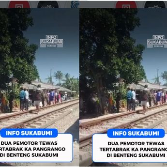 Dua Wanita Tewas Dihantam Kereta Api Pangrango di Sukabumi