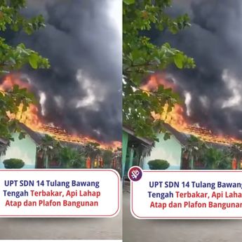 VIDEO: Gedung SDN 14 Tulang Bawang Ludes Terbakar