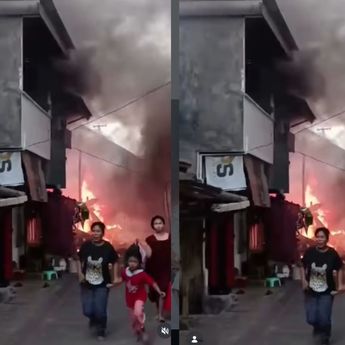 Kebakaran Hantam Rumah-rumah di Jalan Sultan Alauddin 2 Makassar