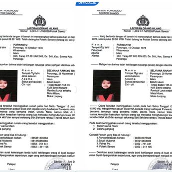 Gadis Cantik Asal Ponorogo Dilaporkan Hilang