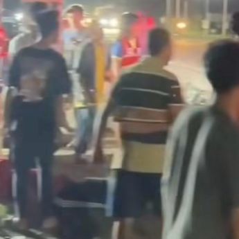 Dua Motor Kecelakaan di Depan SPBU Brebes