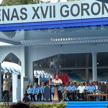 Prabowo Hadiri Puncak PENAS XVII di Gorontalo