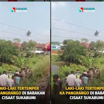 Pria Tewas Dihantam KA Pangrango di Sukabumi