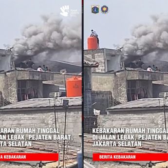 VIDEO: Kebakaran Hantam Rumah di Pejaten Barat