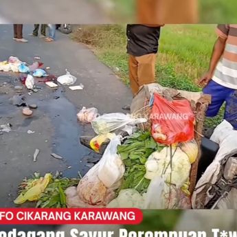 Pedagang Sayur Tewas Dihantam Truk Boks di Karawang