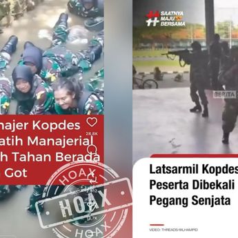 Cek Fakta: Kemhan Bantah Video Peserta SPPI Dilatih di Saluran Got dan Memegang Senjata