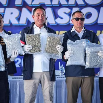 Bea Cukai dan BNN Ungkap Penyelundupan 3,37 Ton Narkotika Jaringan Internasional