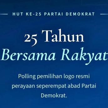 AHY Ajak Kader, Simpatisan dan Masyarakat Ikut Pilih Logo HUT Ke-25 Partai Demokrat