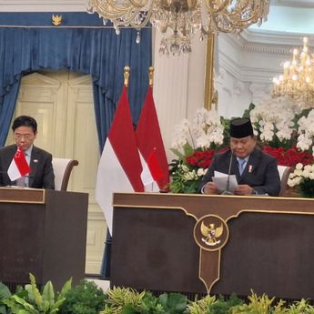 Di Hadapan PM Singapura, Prabowo: Setiap Sengketa Harus Diselesaikan Secara Damai