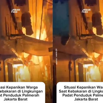 VIDEO: Kebakaran Hantam Rumah Warga di Palmerah