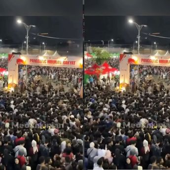 Konser Gratis Denny Caknan Ricuh, Pagar Hancur Dirusak Penonton dan Petugas Terluka Parah
