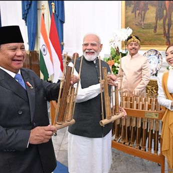 Oleh-Oleh Diplomasi dari Prabowo, Angklung Warnai Kehangatan Pertemuan dengan PM Narendra Modi