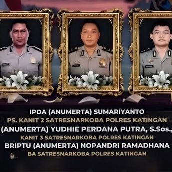 Kapolri Naikkan Pangkat Anumerta ke Polisi yang Gugur Saat Ungkap Kasus Narkoba