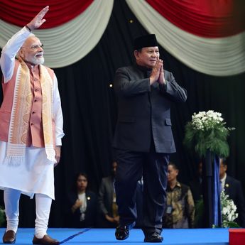 Di Hadapan Modi, Prabowo Ceritakan Hubungan Panjang Indonesia dan India