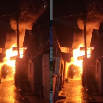 VIDEO: Kebakaran Hantam Rumah Warga di Pamulang, Pemilik Dilarikan ke RS