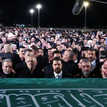 Prosesi Pemakaman Ali Khamenei Berlanjut di Irak, Peti Jenazah Tiba di Najaf