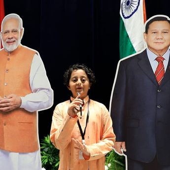Bocah Asal India Terpukau Gaya Pidato Prabowo: Humoris dan Tidak Kaku